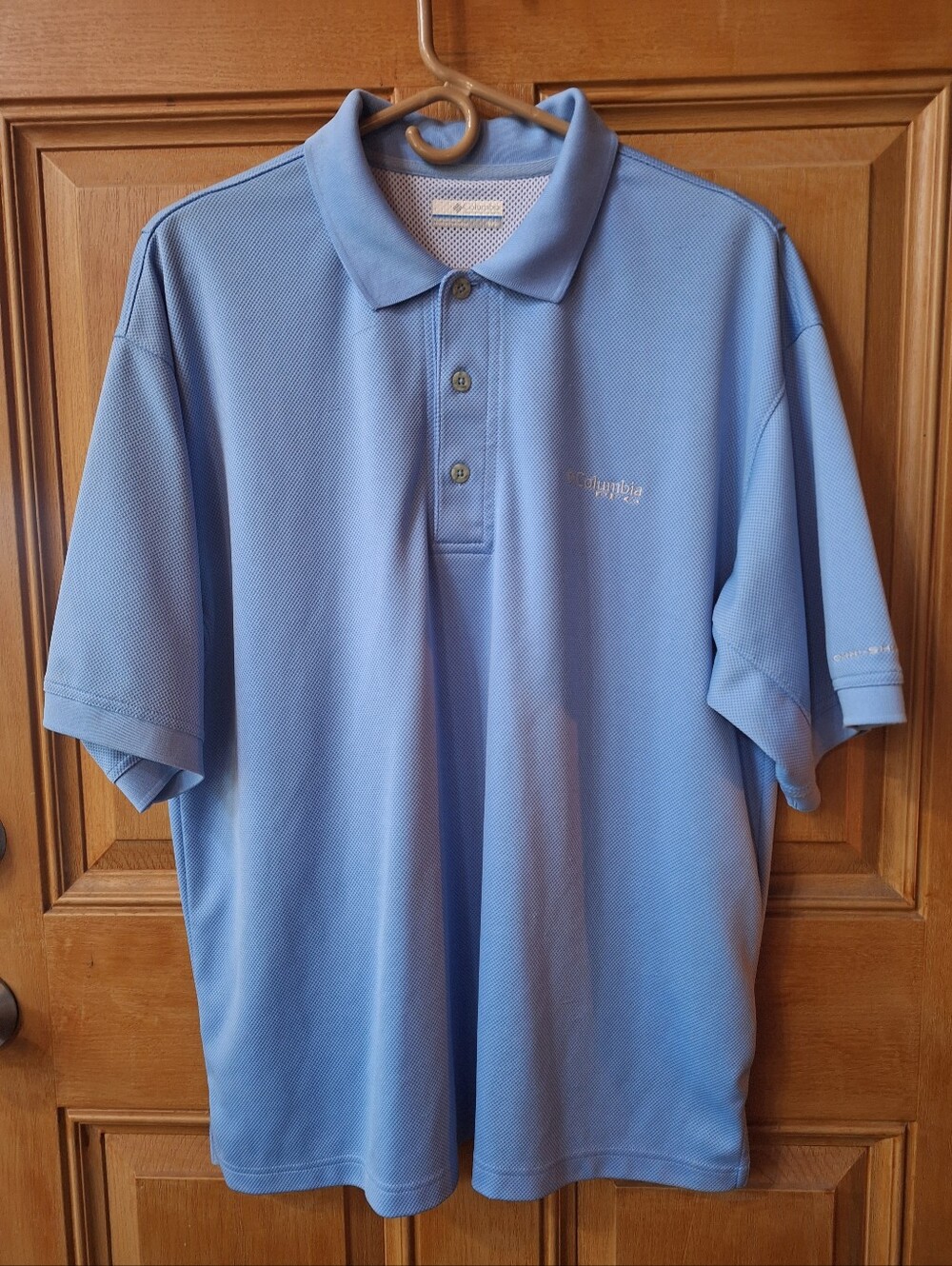 Columbia Mens Blue SS Top Medium